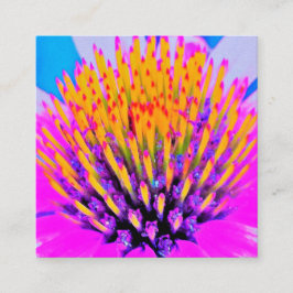 Abstrakte Macro Hot Pink und Gelb Rabattkarte