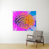 Abstrakte Macro Hot Pink und Gelb Wandteppich (Beispiel (Horizontal))