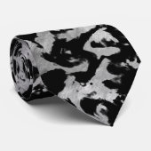 Abstrakte Magie - silbernes Schwarzes Krawatte (Gerollt)