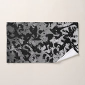 Abstrakte Magie - Silberschwarz Handtuch (Handtuch)