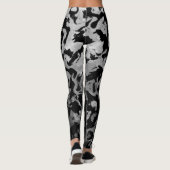 Abstrakte Magie - Silberschwarz Leggings (Rückseite)