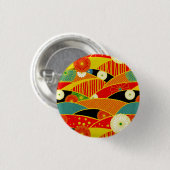 Abstrakte magische Landschaft-Taste Button (Vorne & Hinten)