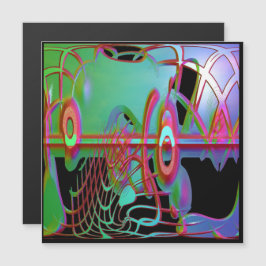 Abstrakte Magnetkarte