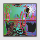 Abstrakte Magnetkarte (Vorderseite)