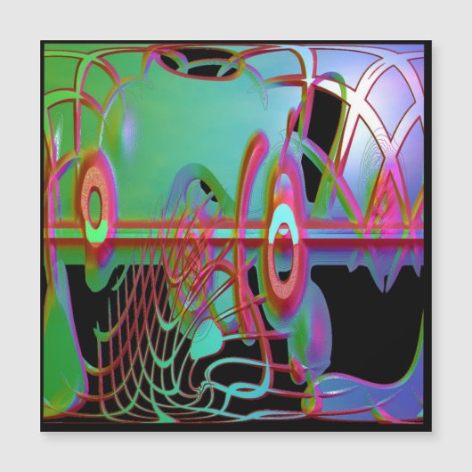 Abstrakte Magnetkarte (Vorderseite)