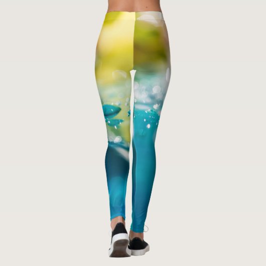 Abstrakte Makro-Leggings Leggings (Rückseite)