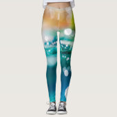 Abstrakte Makro-Leggings Leggings (Vorderseite)
