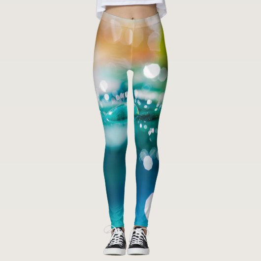 Abstrakte Makro-Leggings Leggings (Vorderseite)