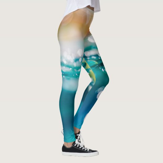 Abstrakte Makro-Leggings Leggings (Rechts)
