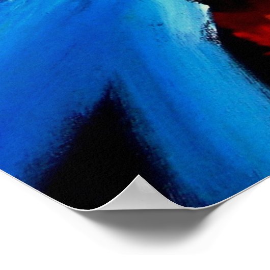 Abstrakte Malenergie Poster (Ecke)