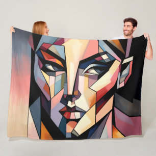 Abstrakte Maler Fleecedecke