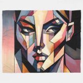 Abstrakte Maler Fleecedecke (Vorderseite (Horizontal))