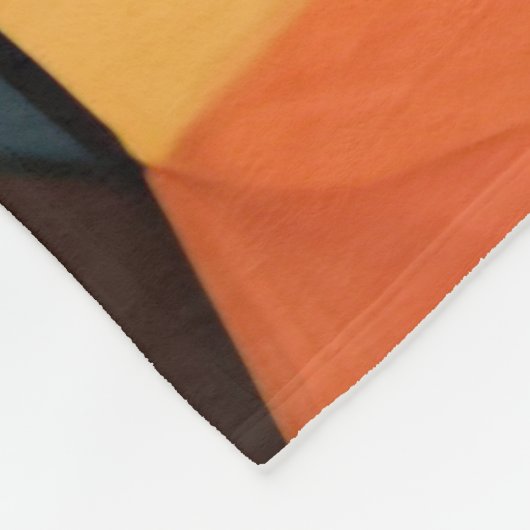 Abstrakte Maler Fleecedecke (Ecke)