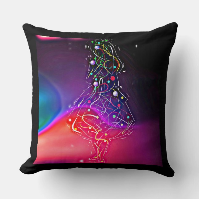 Abstrakte Maler Kissen (Vorderseite)