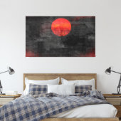 Abstrakte Malerei #3 von Red Sunset Leinwanddruck (Insitu (Schlafzimmer))