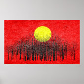 Abstrakte Malerei #3 von Red Sunset Poster (Vorne)