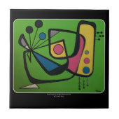 Abstrakte Malerei #4 des Mitte- des Fliese (Vorderseite)