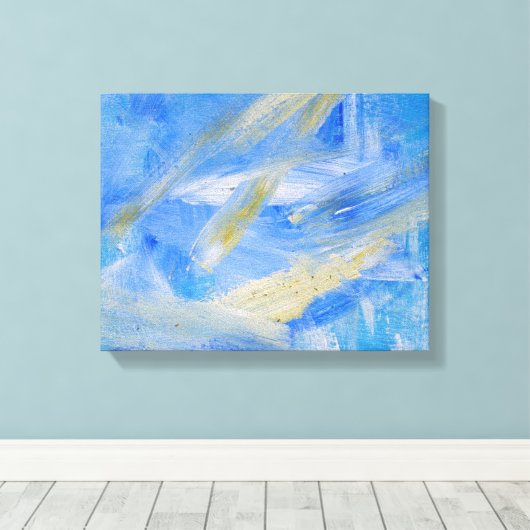 Abstrakte Malerei 51 "Bliss Leinwanddruck (Insitu (Holzboden))