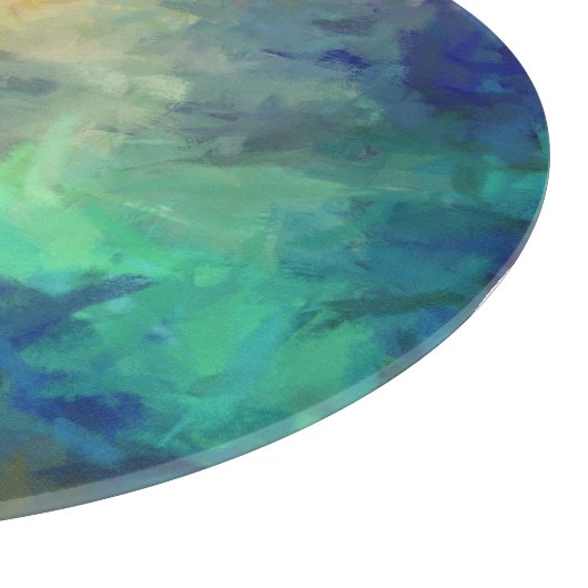 Abstrakte Malerei #5 Schneidebrett (Ecke)