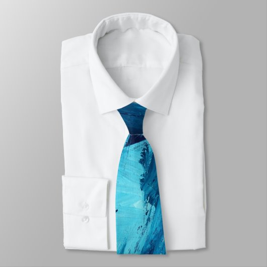 Abstrakte Malerei 68 Ocean Tide Krawatte (Gebunden)