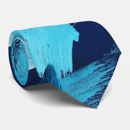 Abstrakte Malerei 68 Ocean Tide Krawatte (Gerollt)