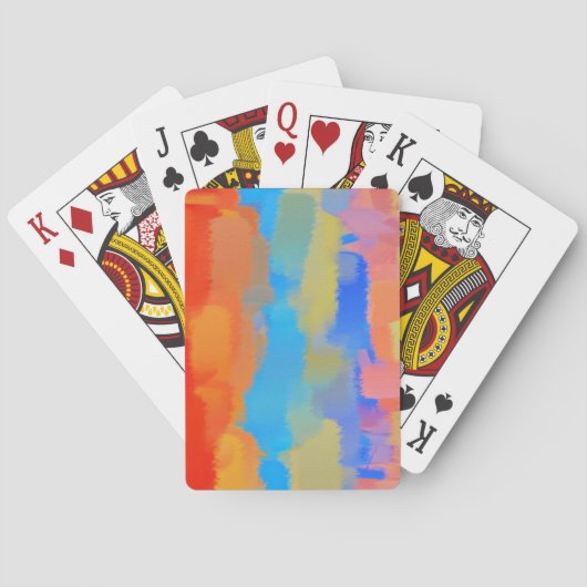 Abstrakte Malerei | Abstrakt Artikel 25 Spielkarten (Rückseite)