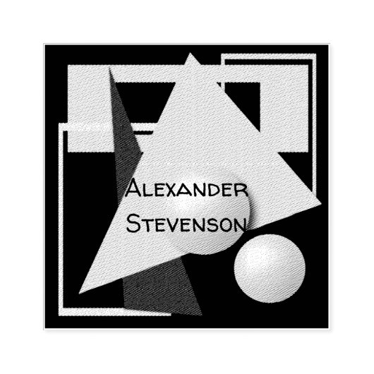 abstrakte Malerei, Abstraktion, grün und schwarz Gummistempel (Prägung)