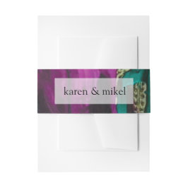 Abstrakte Malerei Akryllische Einladung Bauchband Einladungsbanderole