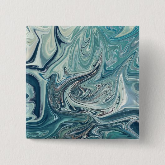 Abstrakte Malerei am Blauen Meer Button (Vorderseite)