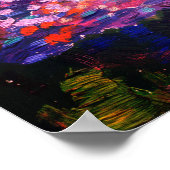 Abstrakte Malerei an der Küste Poster (Ecke)