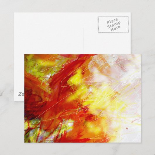 Abstrakte Malerei Art Postkarten (Vorne/Hinten)