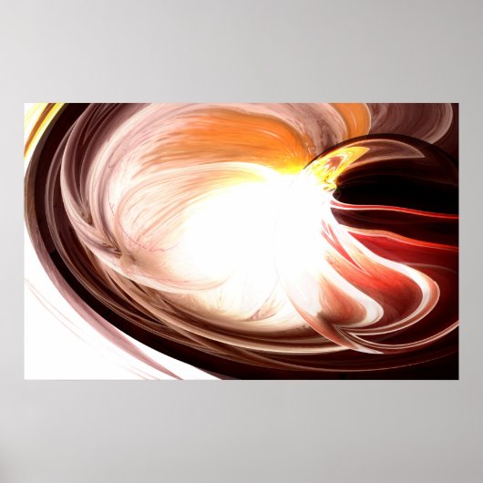 Abstrakte Malerei auf dem Computer - Digitales Kun Poster (Vorne)