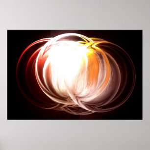 Abstrakte Malerei auf dem Computer - Digitales Kun Poster