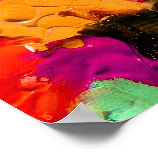 Abstrakte Malerei auf Leinwand Poster (Ecke)