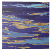 Abstrakte Malerei aus Lila Marmor Fliese (Vorderseite)