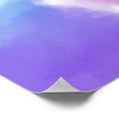 Abstrakte Malerei aus Rainbow Sky Poster (Ecke)