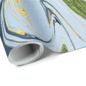 Abstrakte Malerei | Beste abstrakte Kunst Geschenkpapier (Rolleneckpunkt)