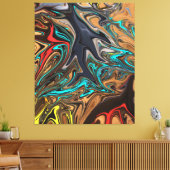 Abstrakte Malerei | Bestes Kunstwerk Leinwanddruck (Insitu (Wohnzimmer))