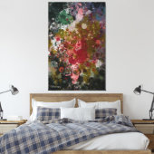 Abstrakte Malerei "Blàths Cherry" #2 Leinwanddruck (Insitu (Schlafzimmer))