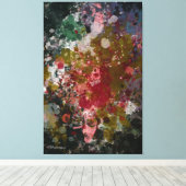 Abstrakte Malerei "Blàths Cherry" #2 Leinwanddruck (Insitu (Holzboden))