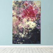 Abstrakte Malerei "Blàths Cherry" Leinwanddruck (Insitu (Holzboden))