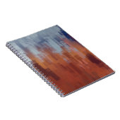 Abstrakte Malerei, bunte Betonwand. Notizblock (Rechte Seite)