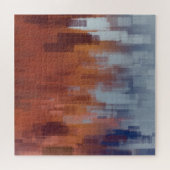 Abstrakte Malerei, bunte Betonwand. Puzzle (Horizontal)