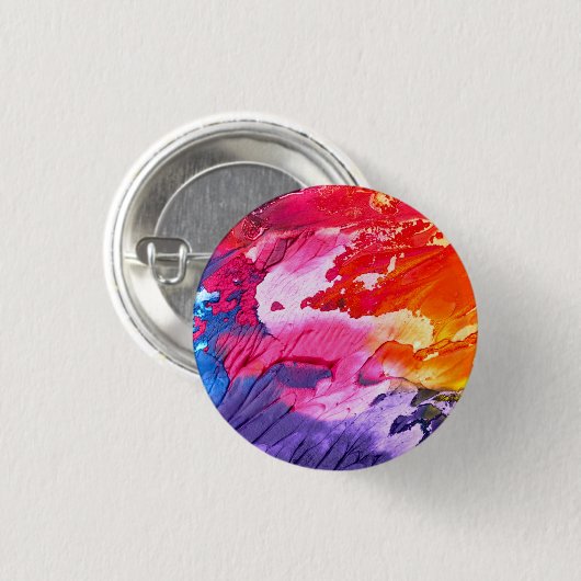 Abstrakte Malerei Button (Vorne & Hinten)