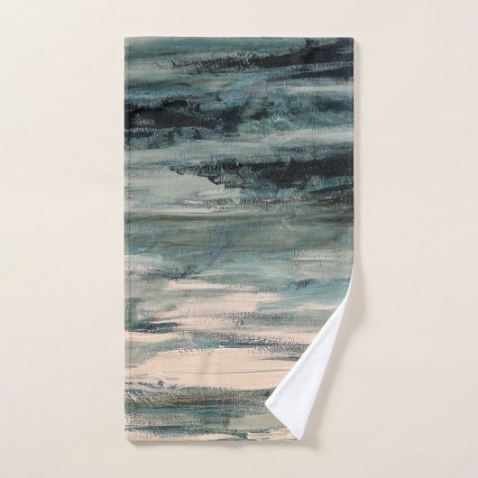 Abstrakte Malerei Coastal Bath Badetuch Set (Handtuch)