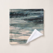 Abstrakte Malerei Coastal Bath Badetuch Set (Waschlappen)
