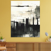Abstrakte Malerei "Dark Streambed". Canvas Print Leinwanddruck (Insitu (Wohnzimmer))