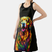 Abstrakte Malerei des Goldenen Retriever Schürze (InSitu)