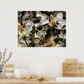 Abstrakte Malerei (Detail) #832_B Poster (Küche)