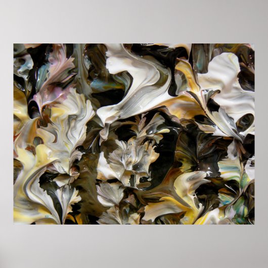 Abstrakte Malerei (Detail) #832_B Poster (Vorne)